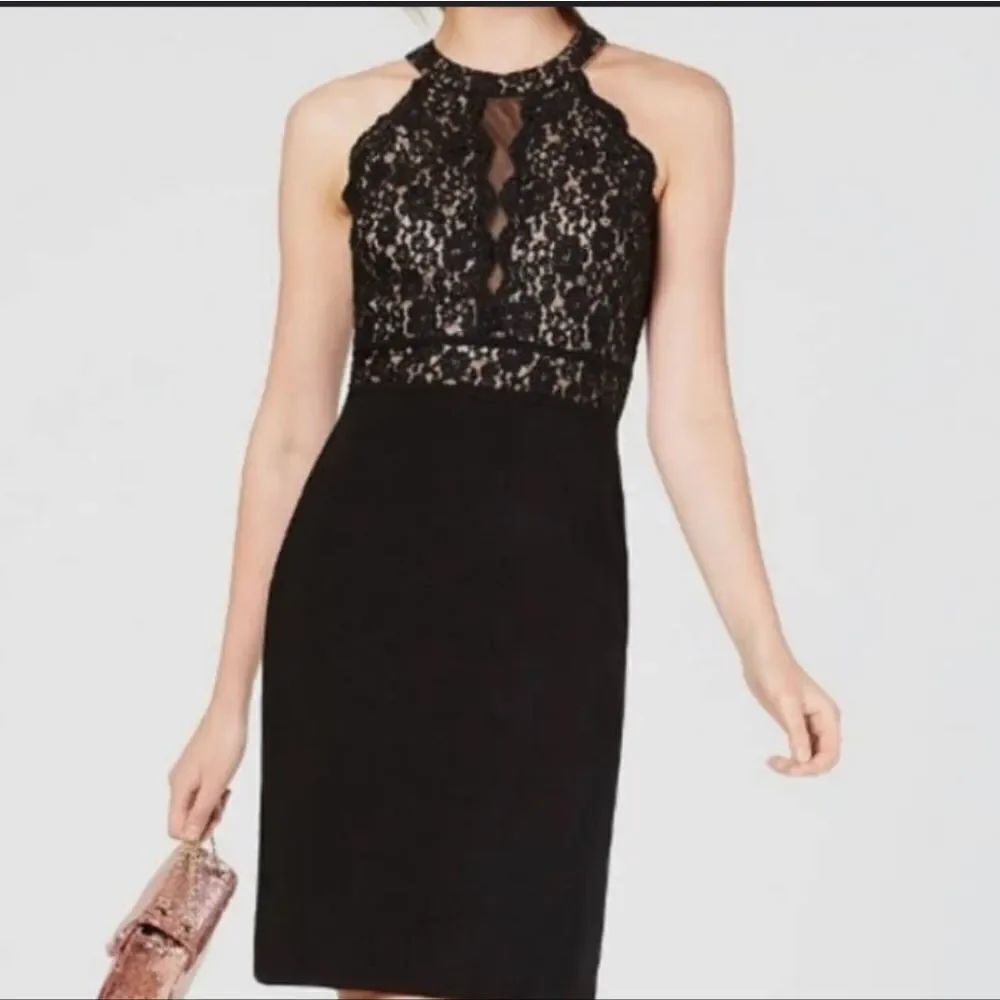 BRAND NEW PREMIER AMOUR JEWEL WAIST AND NECK EMBELLISHMENTS DRESS